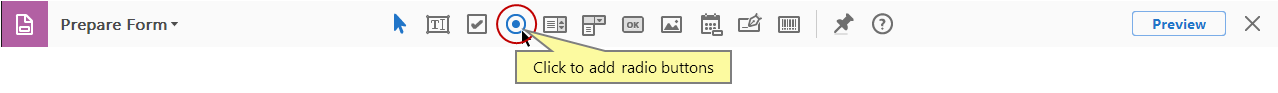 Click the Add radio buttons